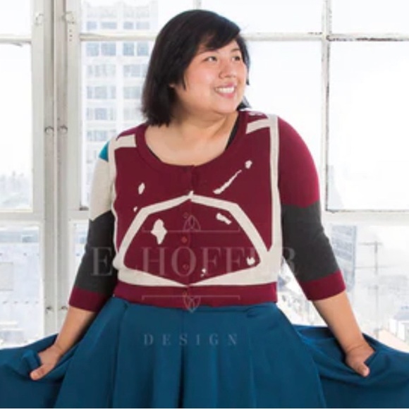 Elhoffer Designs Mandalorian cropped cardigan - Picture 1 of 4